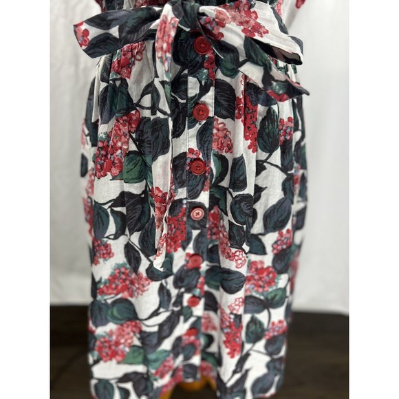 Boden Easy Floral WH779 Dress Size US 14 Fit And Flare Retro Style Button Down - Picture 4 of 6